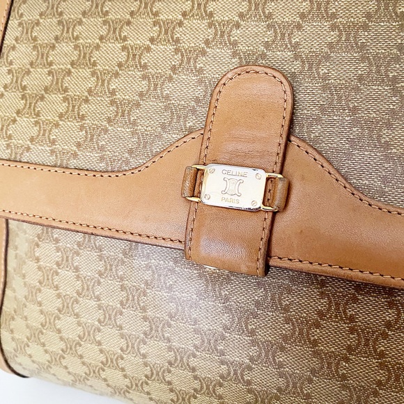 Céline Macadam Leather and Canvas Crossbody Bag - Picture 5 of 16